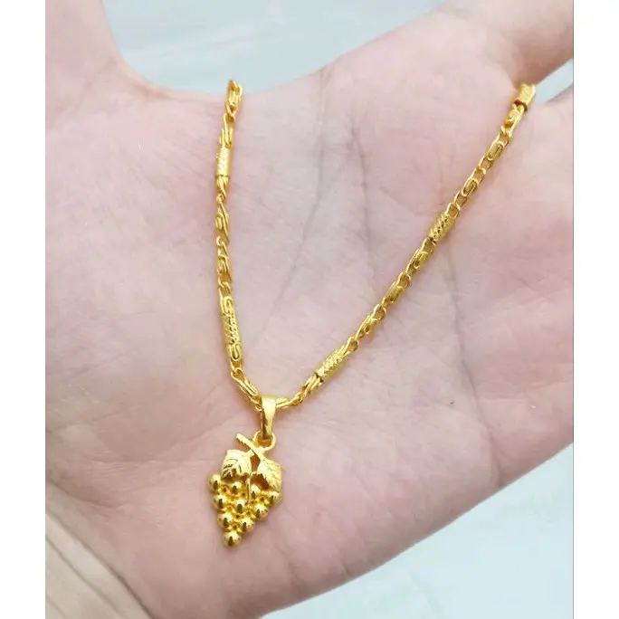 kalung bambu liontin anggur 0