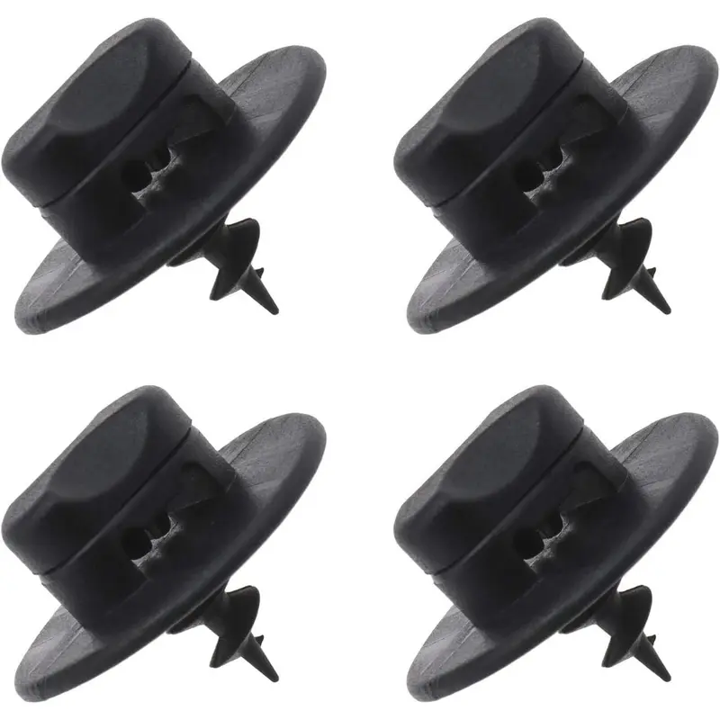 4 Pcs Car Mat Cilp 3D0864851B41 3D08645214PK 3D0864200A71N Vehicle Carpet Clip Fixing Grips Clamps Car Hook Loop Screw Black 28mm Automotive 0