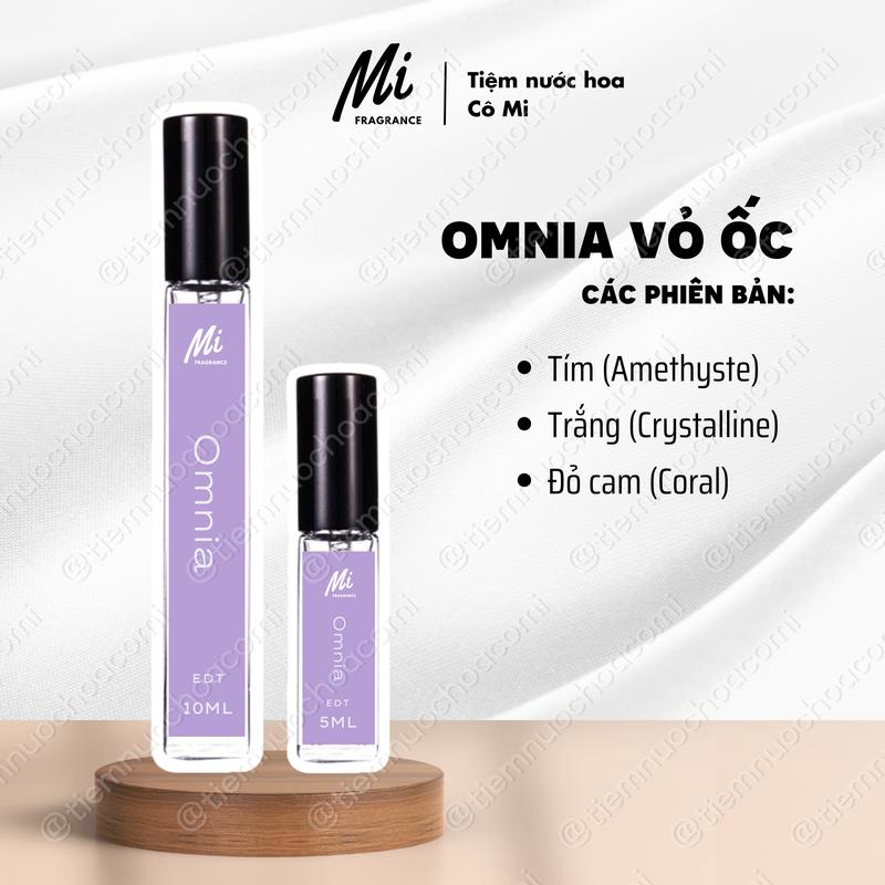Nước hoa nữ Omnia Ốc Tím, Trắng, Đỏ - hương thơm Tươi mát, Thanh lịch, Gợi cảm