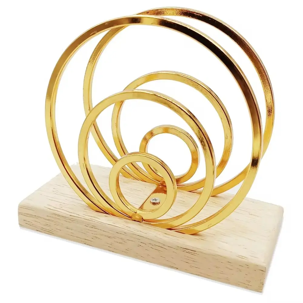 Gold Wooden Napkin Holder for Table kitchen Metal Stand Paper Farmhouse Tissue Holder Dispenser for Decor Party Countertop Bar