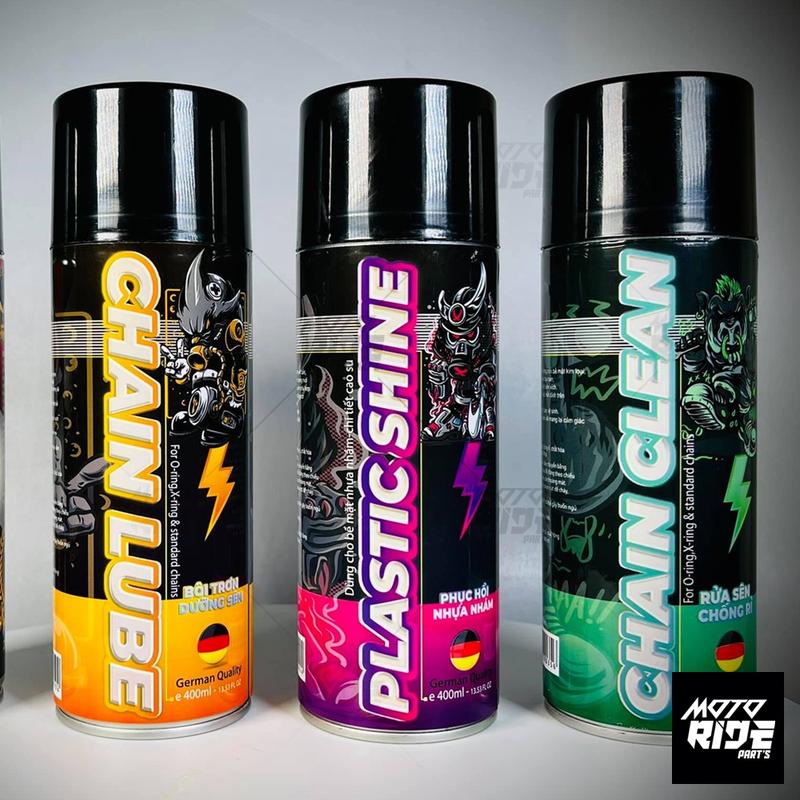  Chai xịt dưỡng sên rửa sên phục hồi nhựa nhám mẫu mới chính hãng  Mua Combo tặng kèm Khăn 3M  