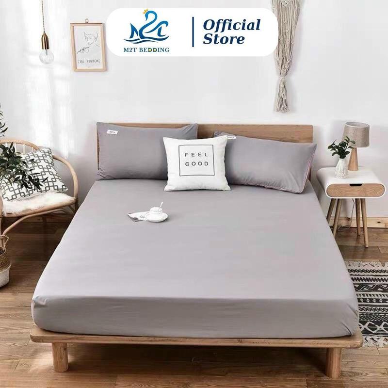 Bộ ga giường và vỏ gối cotton TC Notag M2T BEDDING mềm mịn mát - ga giường bo chun đủ kích thước 1m2, 1m4, 1m5, 1m6, 1m8, 2m2, kích thước đặt riêng