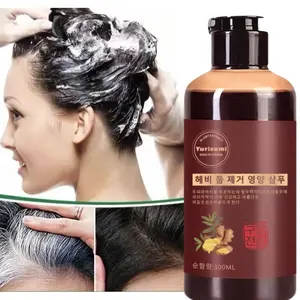 Shampoo Pewarna Rambut Hitam Herbal - Uban Hilang Permanen, Aman untuk Rambut 300ml