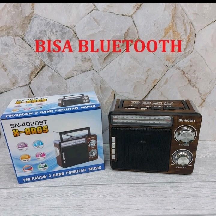 RADIO BLUETOOTH SN-4020BT FM/AM/SW DICAS dan bisa baterai kering 0