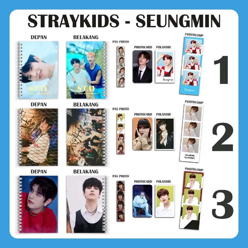 PAKET NOTEBOOK STRAY KIDS FREE BOX+BUBBLE 7