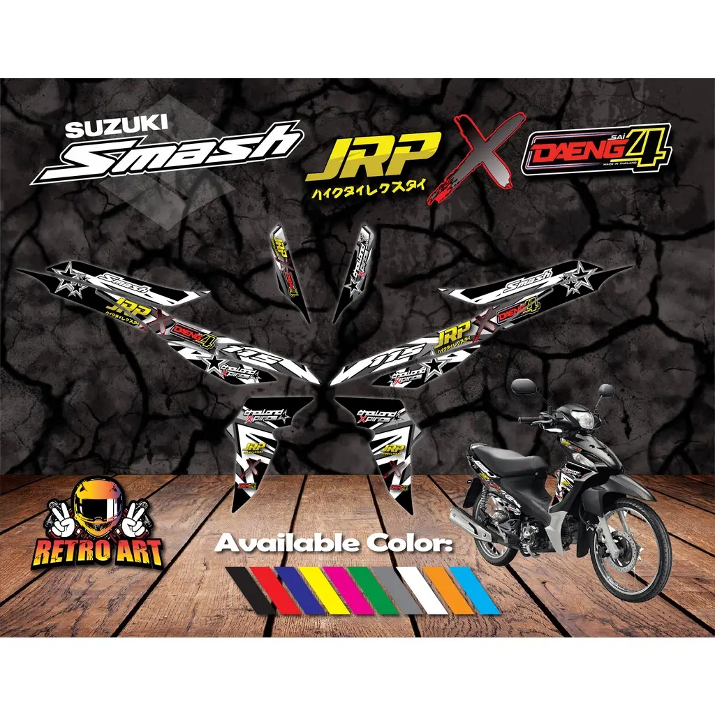 SUZUKI SMASH 115 STOCK THAI DECALS - TikTok Shop Philippines
