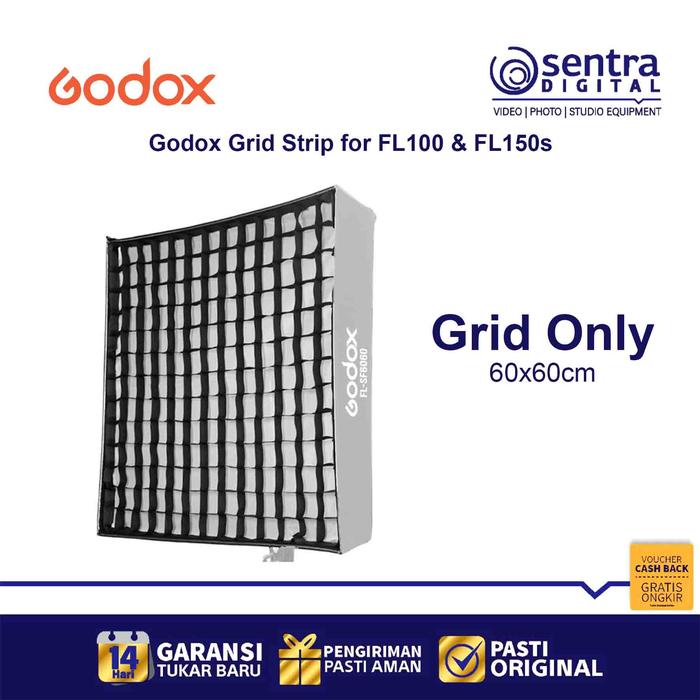 Gambar Godox Grid Strip for FL100 FL150s 60x60 cm dari Sentra Digital Kota Surabaya 2 Tokopedia