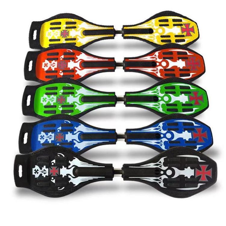 Product Introduction of 2 Wheel Skateboard with 360-degree Casters for Kids, Teens, and Adults Vigor Board Wave Skateboard 15