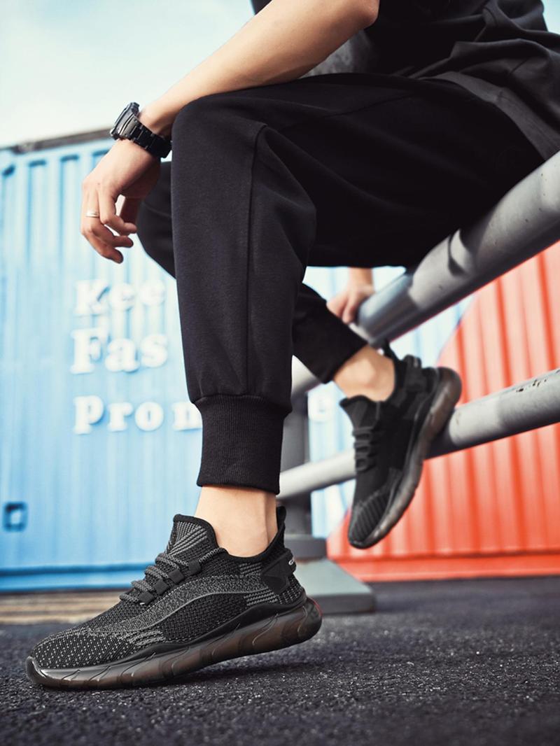 Product Introduction of Men's Breathable Mesh Sneakers, Casual Comfortable Sports Running Shoes, Lightweight Shock-proof Sneakers for Daily Wear 6