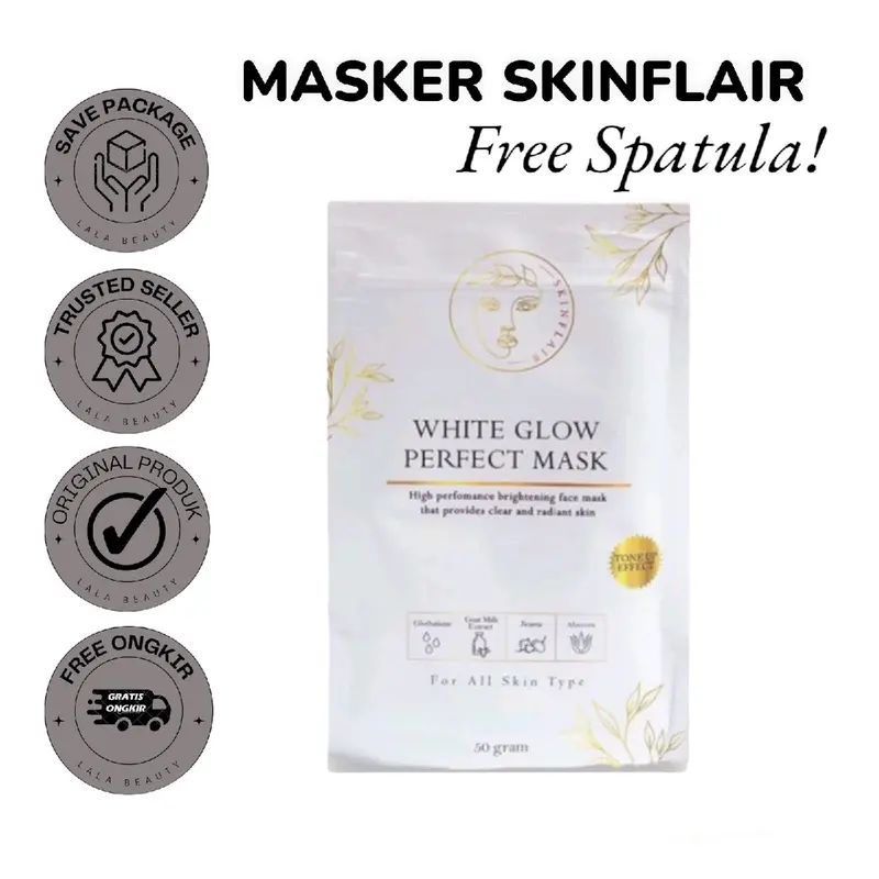 READY WHITE GLOW PERFECT MASK by SKINFLAIR Masker Mencerahkan 0