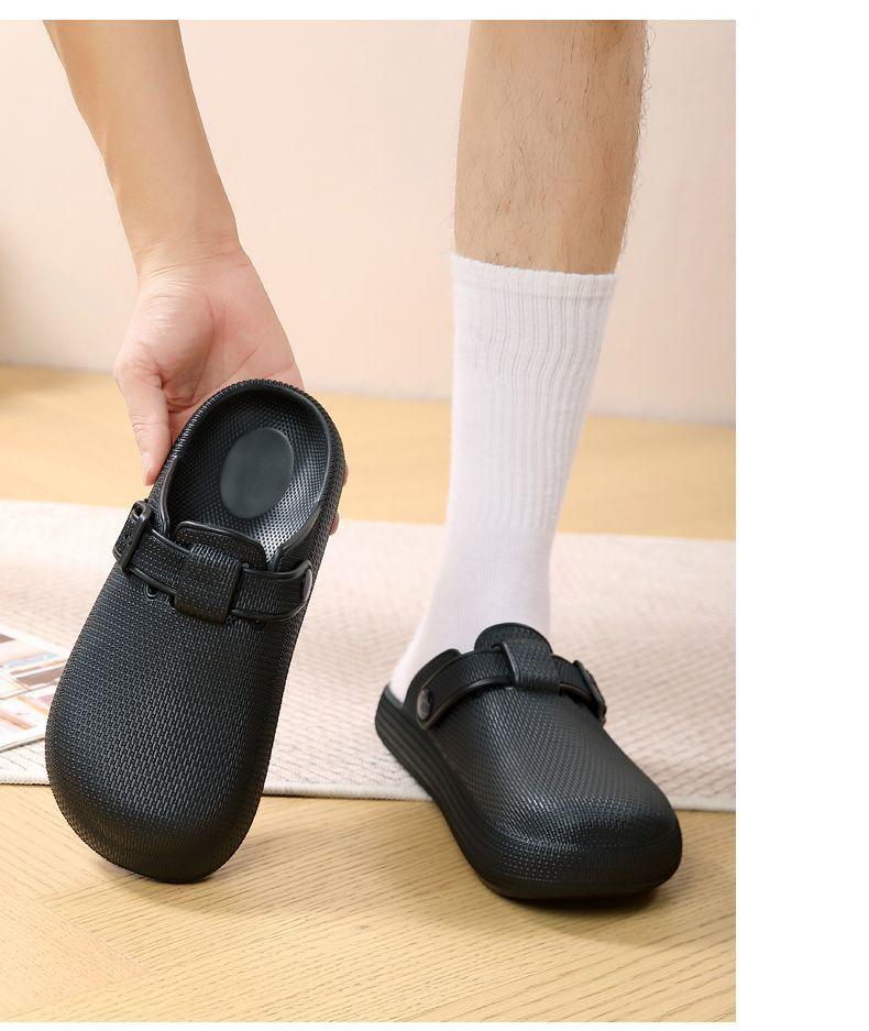 Product Introduction of Dép Đi Biển Mùa Hè Cho Nam, Ngoài Trời, Đế Dày, Không Trơn Trượt, Thường Ngày, Thoải Mái, Không Có Gót, Dép Lười Nửa, Đánh Giá Tích Cực 92%, Năm 2025 10