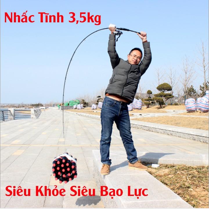Cần Câu Lure Cá Lóc Hunting Black 2 Ngọn Siêu Khỏe Chất Liệu Cacbon Siêu Khỏe Nhấc Tĩnh 3.5kg - Đồ Câu Câu Cá Bắt Cá