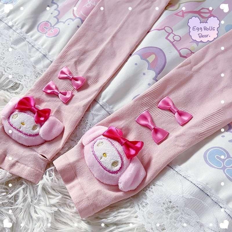 Product Introduction of Tay Áo Băng Sanrio, Dễ Thương, Dành Cho Nữ, Kuromi, My Melody, Hello Kitty, Tay Áo Bảo Vệ Cánh Tay Chống Nắng, Mùa Hè, Dài Không Ngón, Dụng Cụ Giữ Ấm Cánh Tay, Phụ Kiện Quần Áo Sport Chạy Xe Đạp 17