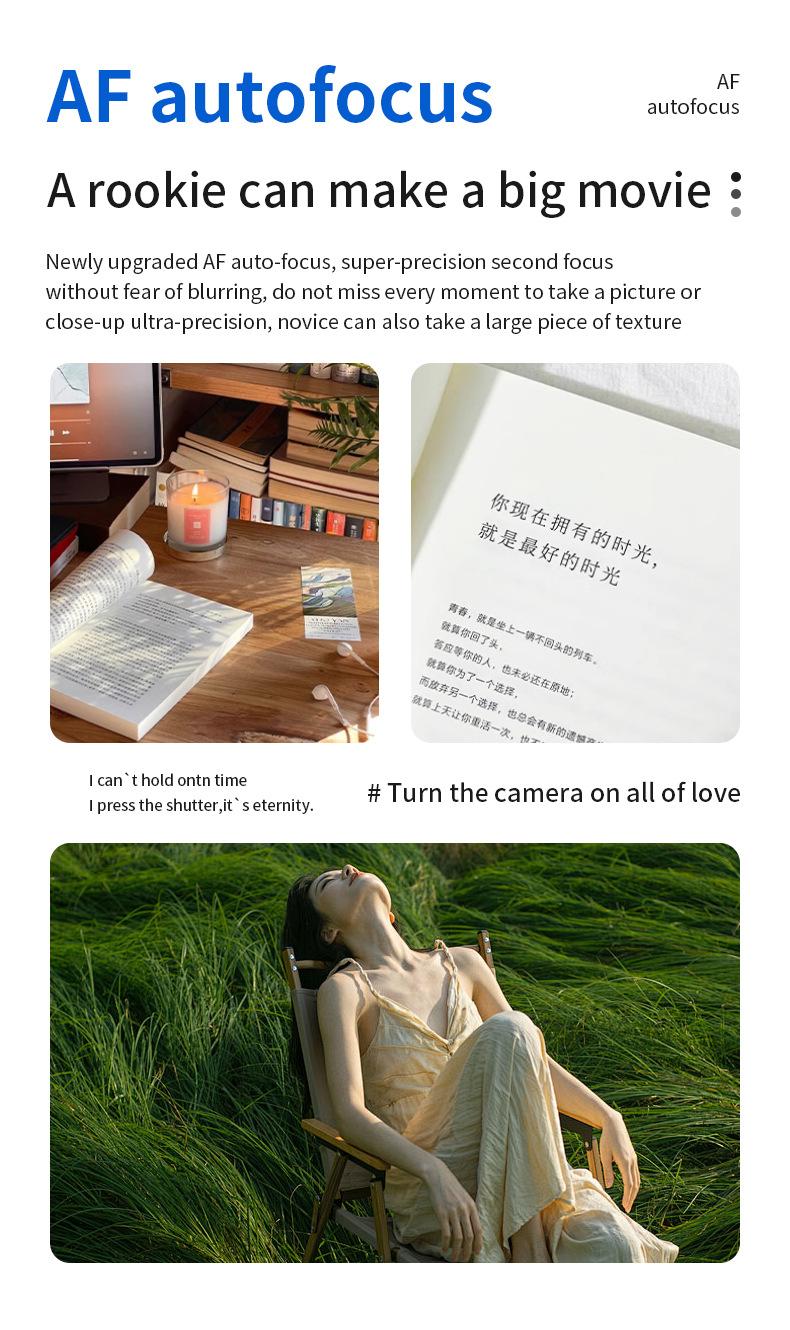Product Introduction of HD Digital Camera Mirrorless Camera CCD Rotating Screen Student Party Selfie Beauty Camera 10