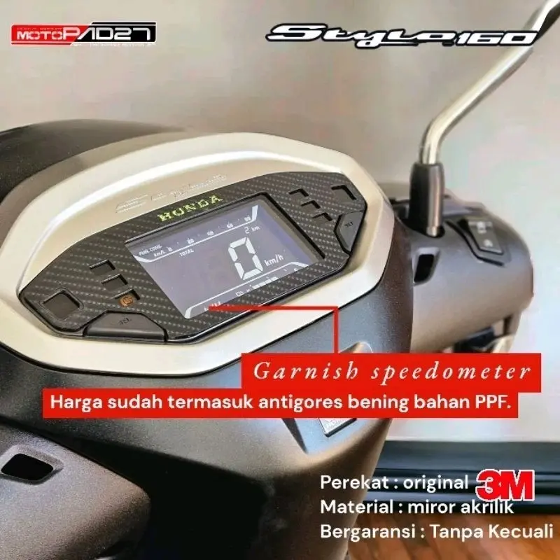Garnis Honda Stylo 160 Garnis Body / Topi / Spidometer Stylo 160 Aksesoris Stylo 160 6