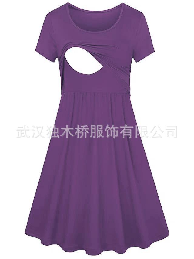 Product Introduction of Trendy Maternity Dresses for Spring/Summer 2025 Stylish Nursing Dresses for New Moms Comfortable and Fashionable maternity hospital sleepwear preggy  outfits breastfeeding  dress maternity  dress  plus  size damit  pang  binyag  ni  mommy 13
