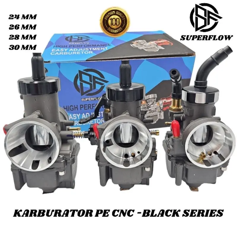 (BISA COD) KARBURATOR KARBU PE 24 26 28 SUPERFLOW - KARBURATOR KARBU PE24 PE26 PE28 SUPERFLOW RACING SKEP KUNINGAN