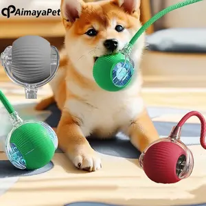AimayaPet Cat Rolling Ball Mainan Listrik Bergulir Cerdas Hewan Peliharaan Bola/ Pet Mainan Anjing Kucing Bola Interaksi Cerdas Buat Bola Kucing Listrik