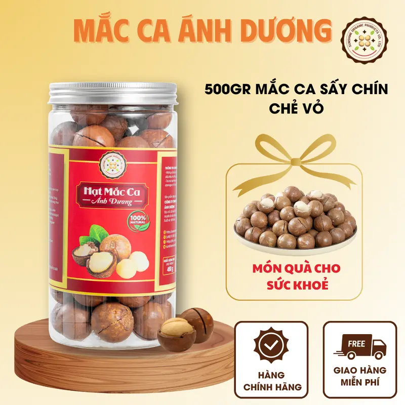 500Gr MACCA sấy-chẻ tay-Có hồ sơ công bố, Xuất hoá đơn công ty đầy đủ - Ánh Dương - Hạt được chẻ tay thủ công - Ăn Vặt, Nuts, Food Cay Snack 0
