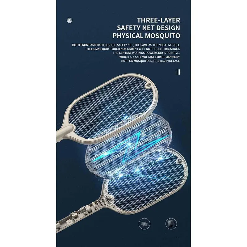 YANKE Raket Nyamuk Electric Mosquito Racket Rechargeable - WP-07 6