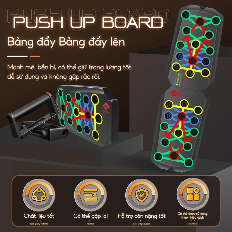 BG Bộ Dụng cụ chống đẩy Hít Đất RH03/03I/04/05/06 Đa Năng Cao Cấp Có Kẻ Vạch Hướng Dẫn Xà Đơn Đồng Đồng - Luyện Tập Cơ Ngực, Vai, Lưng, Tay