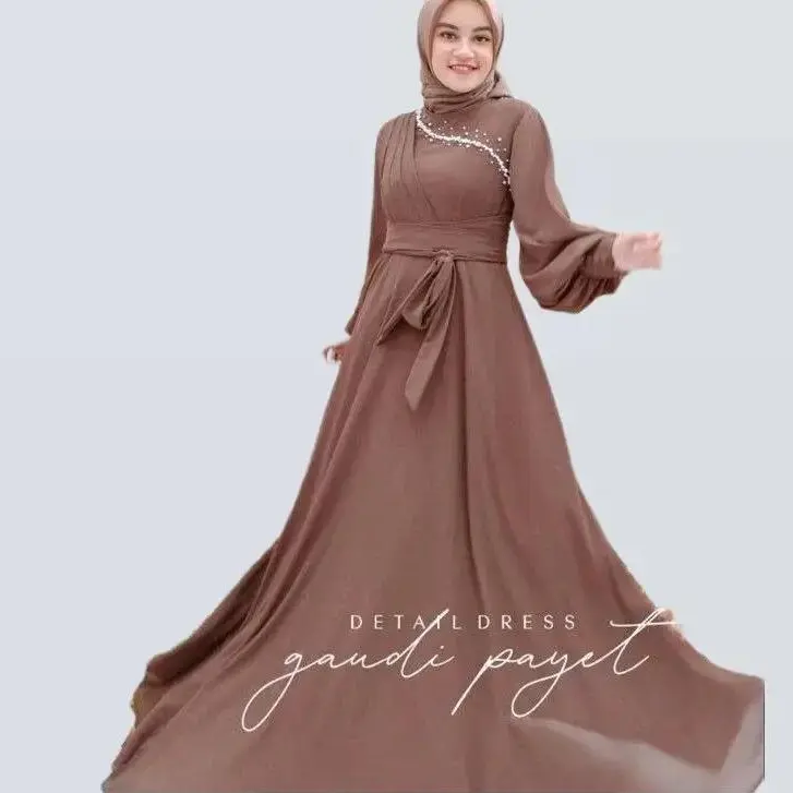 Gaudy dress gamis muslimah premium cantik terlaris Muslim Pesta