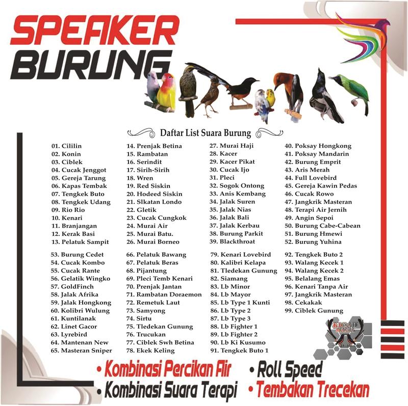 SPEAKER MASTERAN BURUNG MASTERAN DIGITAL (free REMOTE) Speakers Bluetooth kicau mania moncer 4