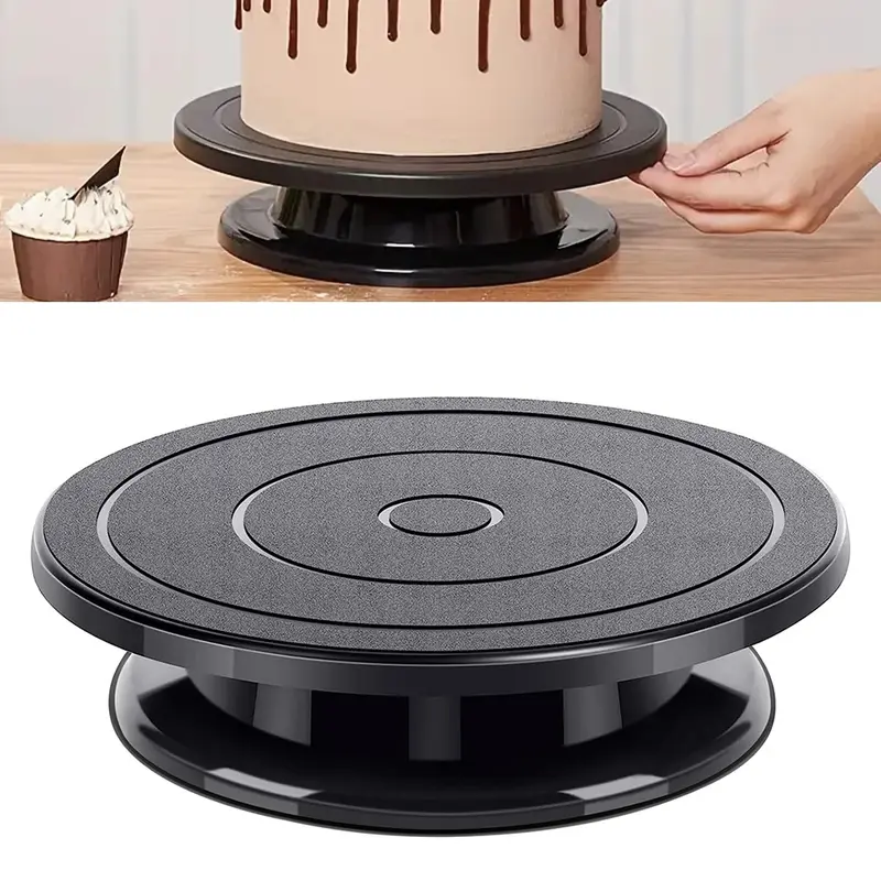 Bàn xoay bánh, Bàn quay, Bánh xe quay, Giá đỡ bánh Xoay, Dụng cụ làm bánh, 10,8 inch 6