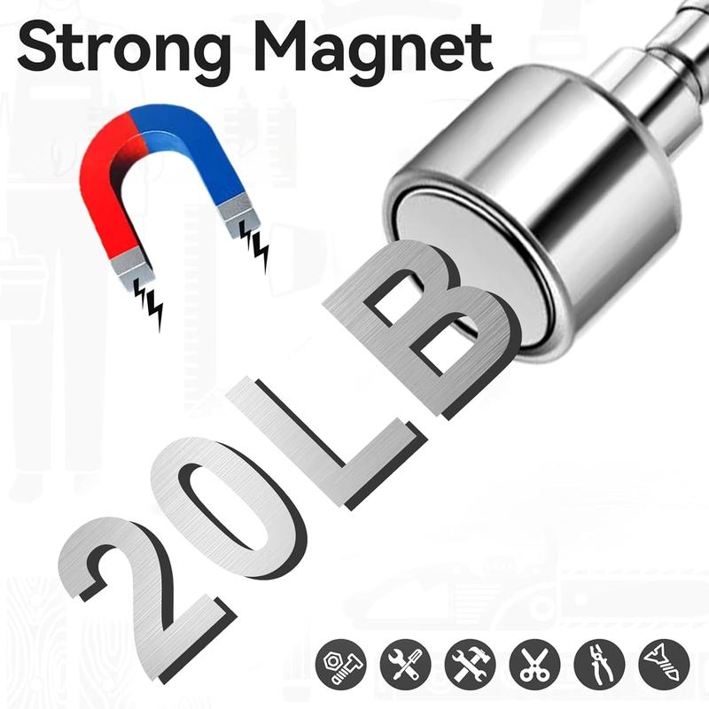 Telescopic Magnet Picking Tool, Telescopic Magnet Rod Tool with Pulling-Force Of 20 Pounds, Suitable for Hard To Reach, Sewer, Mechanical, Automotive 3