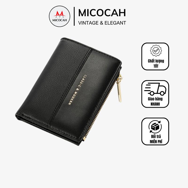 Ví Nữ Mini Cầm Tay Gấp 2 Nhỏ Gọn TL09 Wallet Hình Chữ Nhật Da Mềm