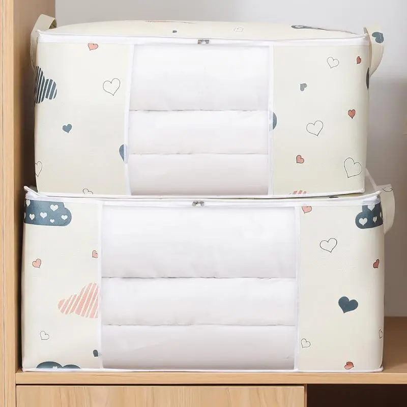 Túi Đựng Quần Áo Chăn Bông, Dung Tích Lớn, Túi Phân Loại Chăn Bông Chăn Bông, Chống Bụi, Thích Hợp Cho Tủ Quần Áo Và Đựng Đồ Dưới Gầm Giường, Hộp Sắp Xếp Chống Ẩm 7