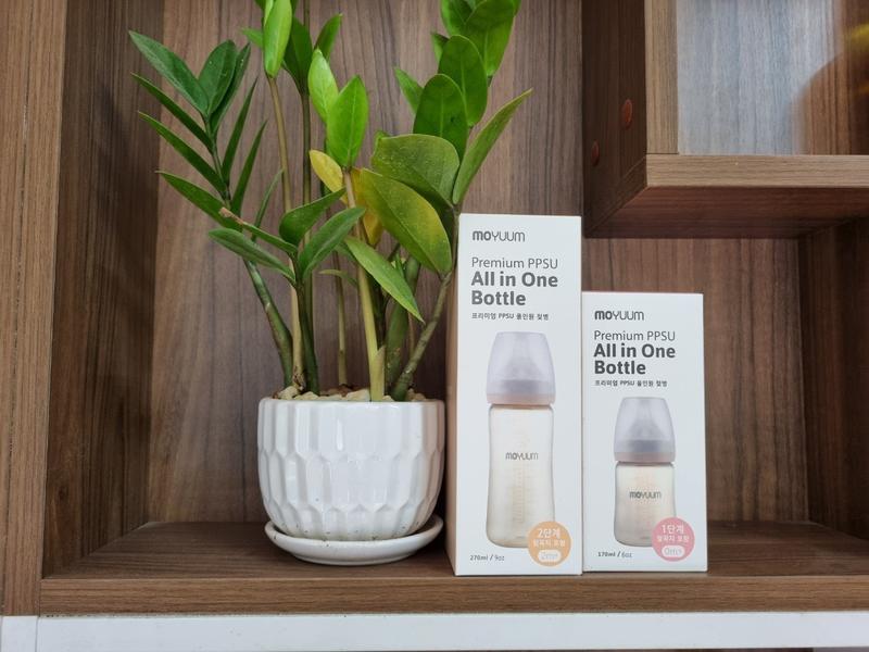    Tặng Khăn Sữa   Bình Sữa Moyum PPSU Dung Tích 170ml 270ml Phiên Bản Giới Hạn Cho Bé Voi bin hsu amoy uum 