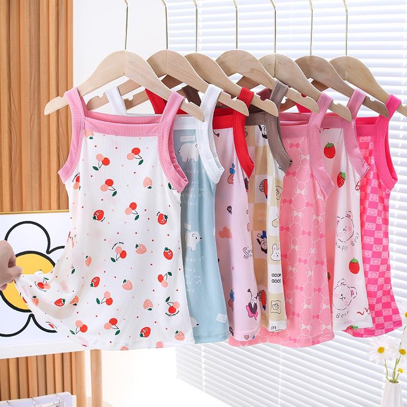 3 VÁY TẶNG 1 Hàng Quảng Châu, Set 4 Đầm Công Chúa, Váy Hai Dây Lụa Lạnh Thời Trang Mùa Hè Cho Bé Gái 80-160cm Váy Elsa Vải Tăm Lạnh Mềm Mịn Thoáng Mát VayBegai Vay2Day ThoitrangTreem VayMuaHe VayCongChua