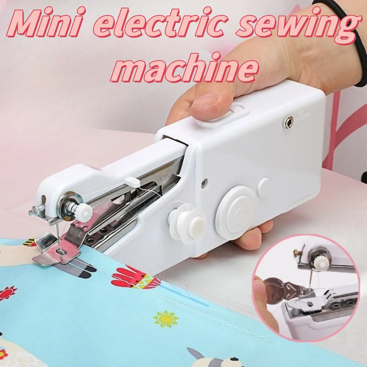 Portable Handheld Mini Sewing Machine Multifunction Cordless Clothes ...