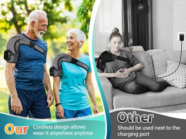 Product Introduction of Electric Shoulder Massager Thermal Elbow Support Belt  Joint Relax Knee Heated Massage 17