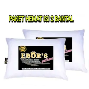 PAKET HEMAT 2 BANTAL 100% isi silikon grade A ada resleting bisa dicuci bed bantal tidur empuk paket bantal