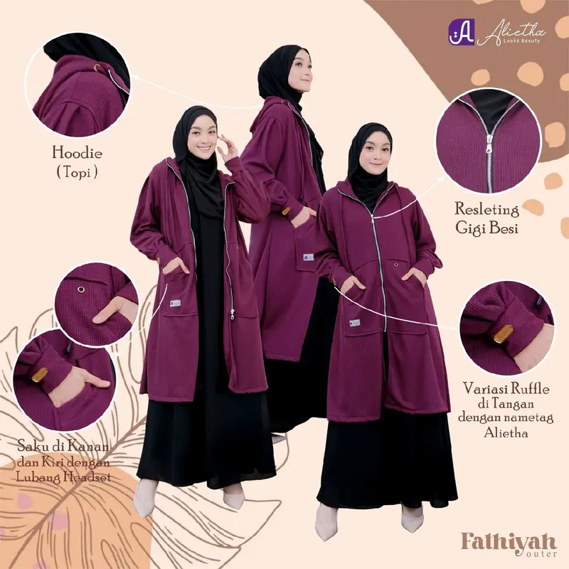 Fathiyah Outer Poliester Polos 0