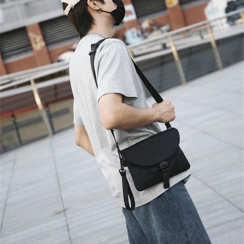 Product Introduction of Men Nylon Chest Pack Cellphone Pouch Outdoor Sports Cross-body Bag Casual Running Cycling Sling Bag 25