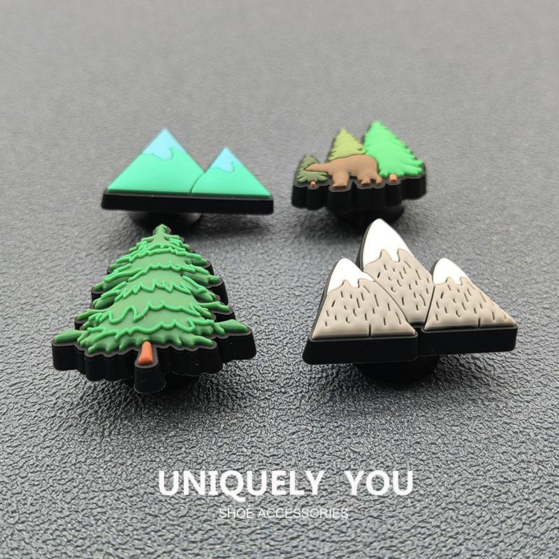 Charm Jibbitz, Charm Đồ Trang Trí Giày Cây Thông Đỉnh Núi 1