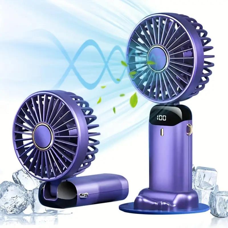 Portable Fan, Fan Portable Handheld Fans, Portable Mini Fan Multipurpose Fan, Personal Cooling Fan, Adjustable Mini Portable Fan, Multifunctional Fan for Home Office School Travel, Usb & Mobile Fans, Usb Charging Fan, Digital Display Fan