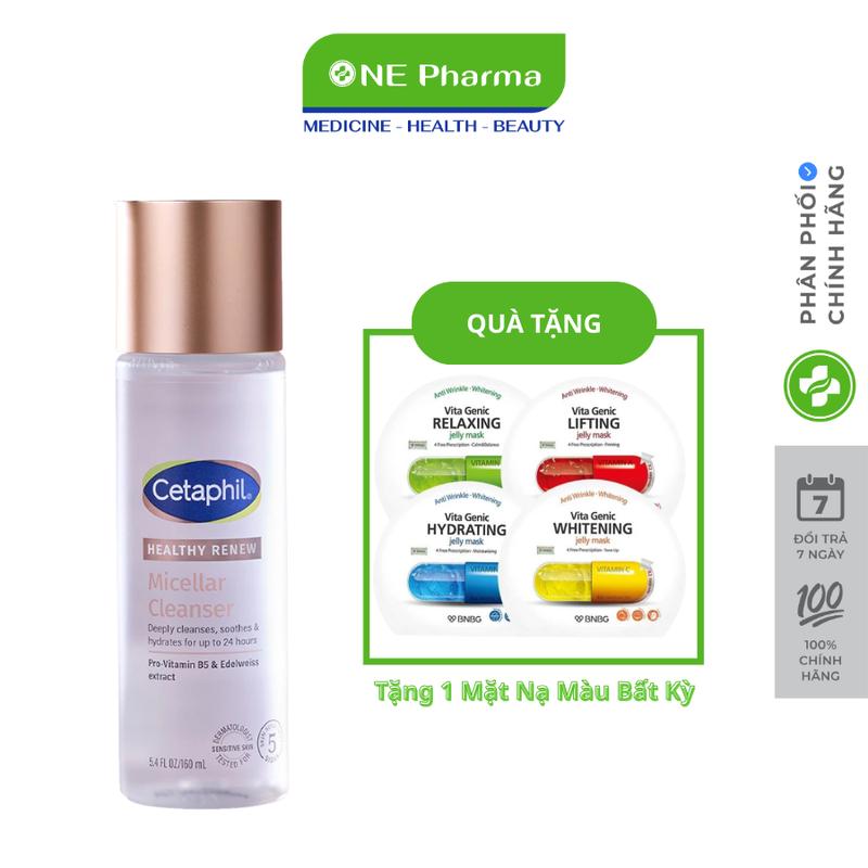 Nước Tẩy Trang Cetaphil Healthy Renew Micellar Cleanser Water Chống Lão Hóa Chuyên Sâu Cho Da Nhạy Cảm - 160ml