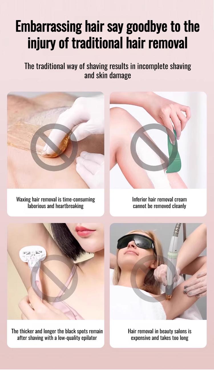 Product Introduction of Women's special dualhead fullbody hair removal pubic hair trimmer underarm shaver 2