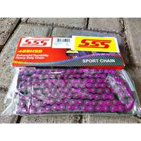 Gambar RANTAI SSS 428 130L/140L PURPLE/UNGU ANGGUR SSS - 140Lc - 140L dari ABAH MOTOR Kota Surabaya 2 Tokopedia