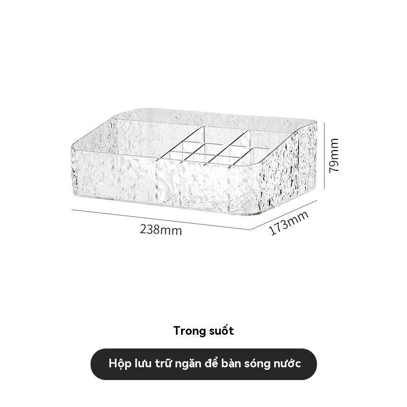 Hộp đựng mỹ phẩm cao cấp nhẹ sang trọng để bàn kiểu ngăn kéo hộp trang điểm bàn trang điểm giá đựng sản phẩm chăm sóc da 3
