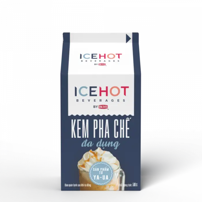 KEM BÉO THỰC VẬT RICH'S LÙN 500G - HÀNG CHÍNH HÃNG - KEM PHA CHẾ CAO CẤP 5