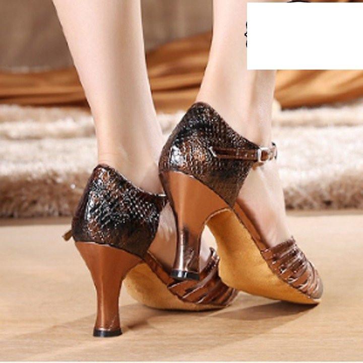 Giày khiêu vũ bít mũi đế da mềm cao cấp chuyên nghiệp 1