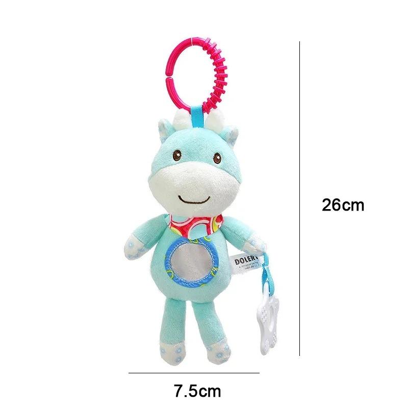 Product Introduction of Baby Sensory Hanging Rattles Soft Learning Toy Plush Animals Stroller Infant Car Bed Crib with Teether for Bebe Babies Toddlers 14