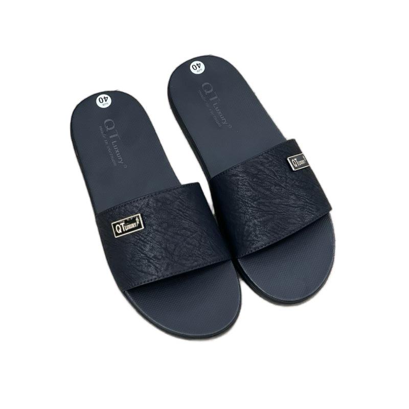 Dép Lê [khâu quai có hộp 05]  da sít quai ngang cao 2cm đế nhám mềm cao su tổng hợp - DéP, Slipper