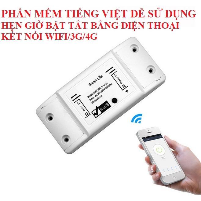 Bộ công tắc điều khiển từ xa hẹn giờ bật tắt bằng điện thoại kết nối wifi 3G 4G Smart Life và Khởi động từ CJX2 12A công suất lớn 2000W công tắc wifi công tắc điện thông minh contactor khởi động từ công tắc hẹn giờ ổ cắm hẹn giờ - SMART-LIFE-CJX212A 2