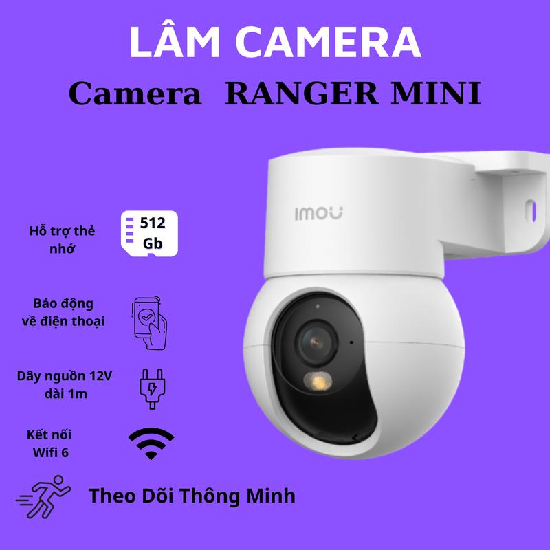  Camera wifi trong nhà imou RANGER MINI  K2MP  độ phân giải 3mp  xoay 360 độ  có loa đàm thoại 2 chiều  theo dõi chuyển động  có màu ban đêm  chụp ảnh gửi về máy  cảnh báo còi hú tại LÂM CAMERA 